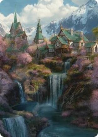 Image of Rivendell Art Card (ASHOB-040) - Art Series: The Hobbit