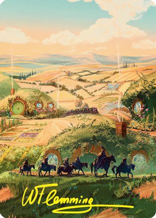 Image of Plains Art Card (Gold-Stamped Signature) (ASHOB-041) - Art Series: The Hobbit
