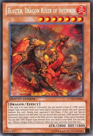 Image of Blaster, Dragon Ruler of Infernos [CT10-EN002] Secret Rare
