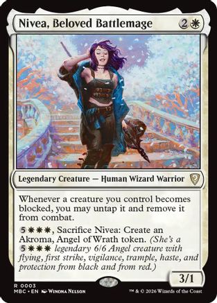 Image of Nivea, Beloved Battlemage (-003) - Mystery Booster Commander Edition