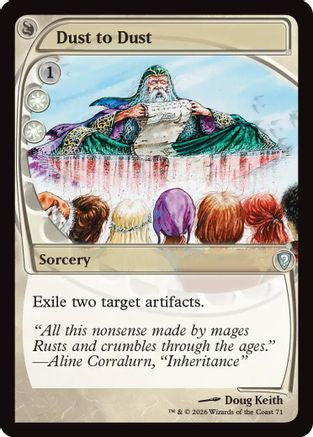 Image of Dust to Dust (Future Sight) (-071) - Mystery Booster Commander Edition Foil