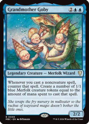 Image of Grandmother Goby (-009) - Mystery Booster Commander Edition