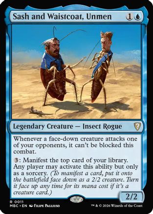 Image of Sash and Waistcoat, Unmen (-011) - Mystery Booster Commander Edition