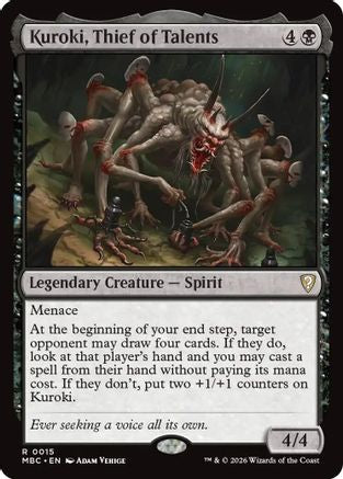 Image of Kuroki, Thief of Talents (-015) - Mystery Booster Commander Edition