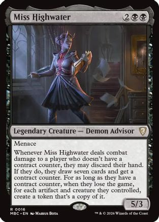Image of Miss Highwater (-016) - Mystery Booster Commander Edition Foil