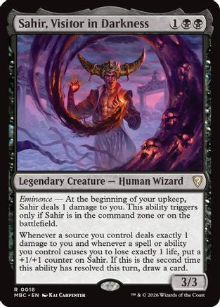 Image of Sahir, Visitor in Darkness (-018) - Mystery Booster Commander Edition Foil