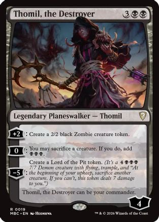 Image of Thomil, the Destroyer (-019) - Mystery Booster Commander Edition Foil