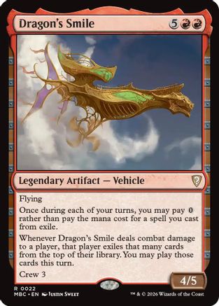 Image of Dragon's Smile (-022) - Mystery Booster Commander Edition Foil