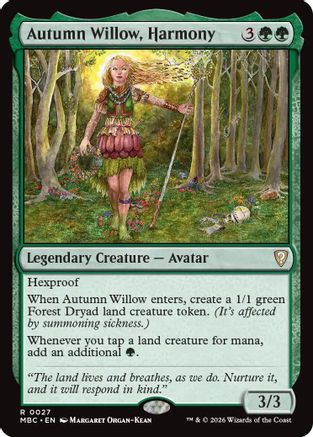 Image of Autumn Willow, Harmony (-027) - Mystery Booster Commander Edition