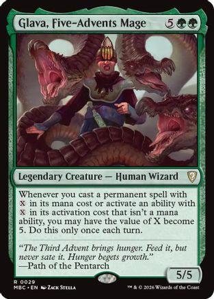 Image of Glava, Five-Advents Mage (-029) - Mystery Booster Commander Edition