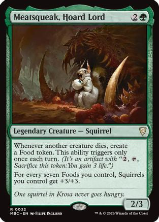 Image of Meatsqueak, Hoard Lord (-032) - Mystery Booster Commander Edition Foil