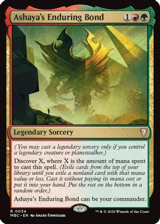 Image of Ashaya's Enduring Bond (-034) - Mystery Booster Commander Edition