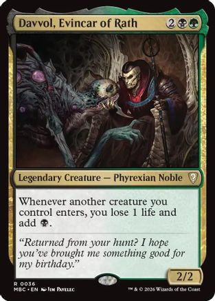 Image of Davvol, Evincar of Rath (-036) - Mystery Booster Commander Edition