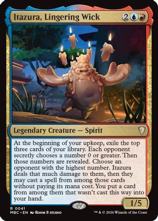 Image of Itazura, Lingering Wick (-041) - Mystery Booster Commander Edition Foil