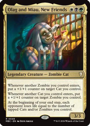 Image of Olag and Miau, New Friends (-048) - Mystery Booster Commander Edition