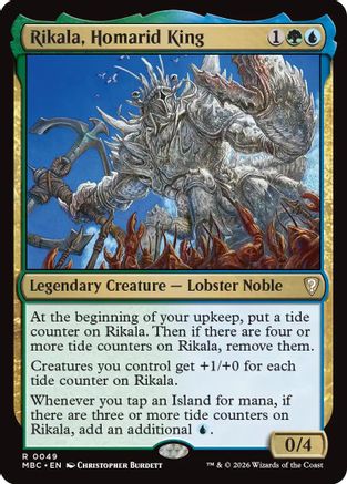 Image of Rikala, Homarid King (-049) - Mystery Booster Commander Edition Foil