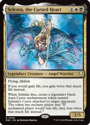 Image of Selenia, the Cursed Heart (-050) - Mystery Booster Commander Edition Foil