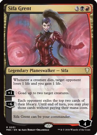 Image of Sifa Grent (-051) - Mystery Booster Commander Edition