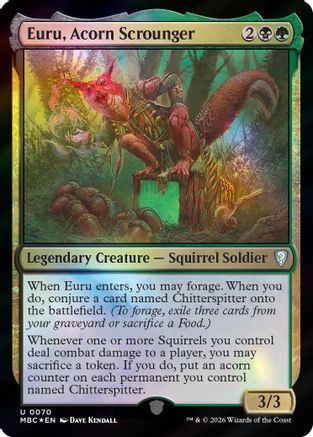 Image of Euru, Acorn Scrounger (-070) - Mystery Booster Commander Edition Foil