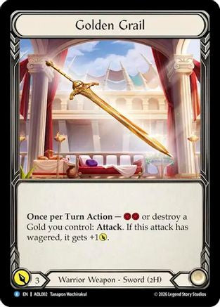 Image of Golden Grail (AOL002) - Armory Deck: Olympia, Prized Fighter Rainbow Foil