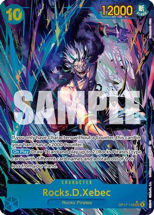 Image of Rocks.D.Xebec (Alternate Art) (OP17-118) - The World's Strongest Warriors Foil