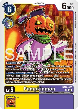 Image of Pumpkinmon (BT26-030) - Timeless Bonds