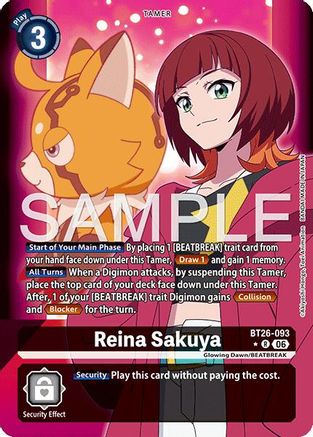 Image of Reina Sakuya (Alternate Art) (BT26-093) - Timeless Bonds Foil