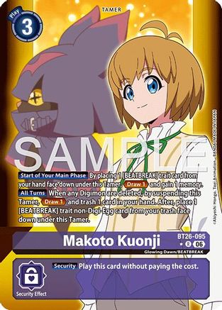 Image of Makoto Kuonji (Alternate Art) (BT26-095) - Timeless Bonds Foil