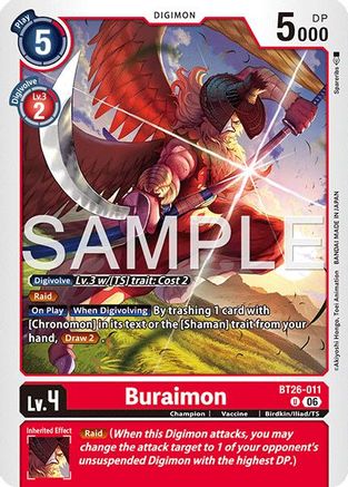 Image of Buraimon (BT26-011) - Timeless Bonds