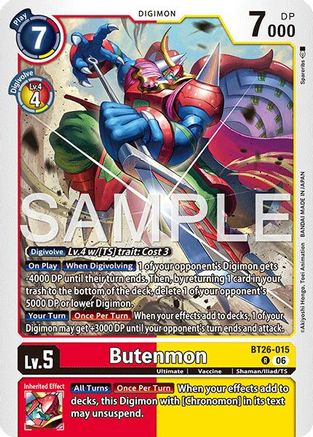 Image of Butenmon (BT26-015) - Timeless Bonds Foil