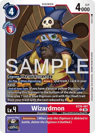 Image of Wizardmon (BT26-067) - Timeless Bonds