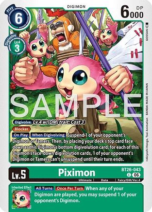 Image of Piximon (BT26-043) - Timeless Bonds