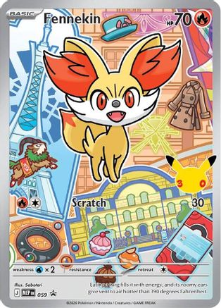 Image of Fennekin 059  - Holofoil First Partner Collection 2026 - Promo