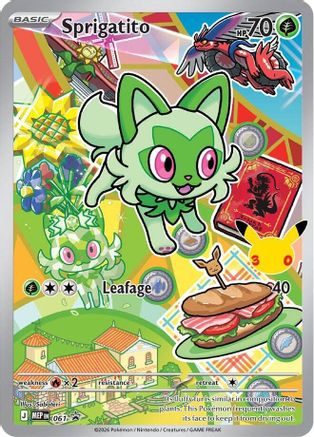Image of Sprigatito 061  - Holofoil First Partner Collection 2026 - Promo