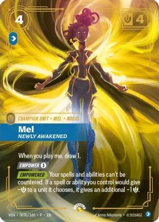 Image of Mel - Newly Awakened (069b/166) - Riftbound Organized Play Promotional Cards Foil
