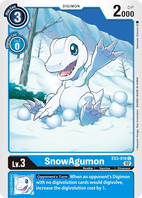 Image of SnowAgumon [EX3-016] [Draconic Roar]