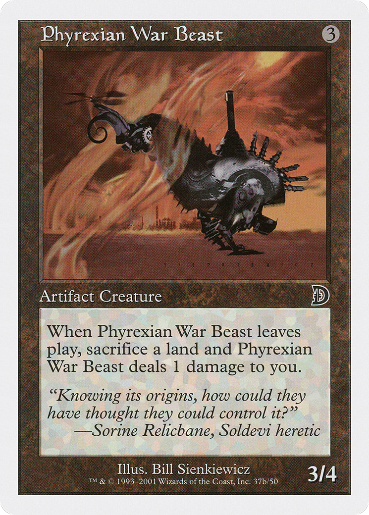 Image of Phyrexian War Beast (Signature on Right) [Deckmasters]