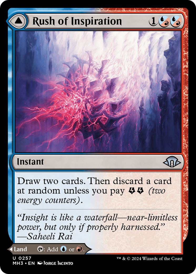 Image of Rush of Inspiration // Crackling Falls [Modern Horizons 3]