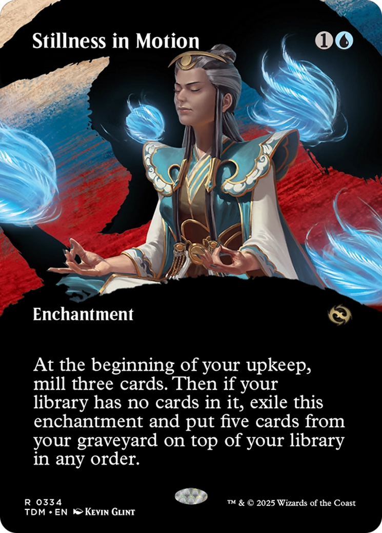 Image of Stillness in Motion (Borderless) [Tarkir: Dragonstorm]