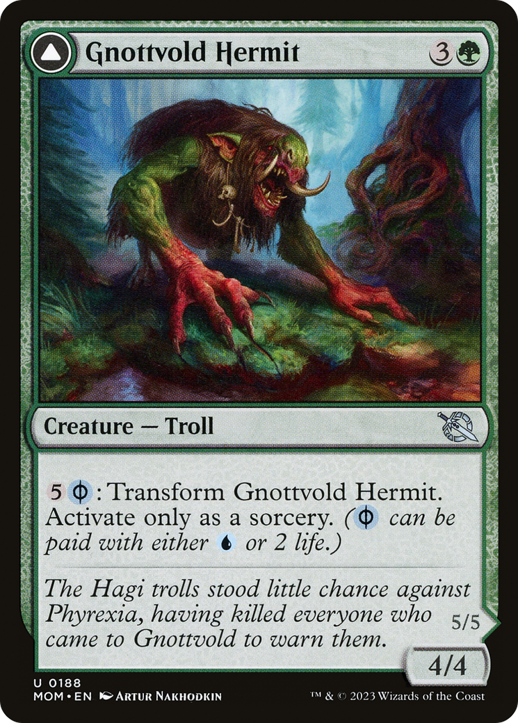 Image of Gnottvold Hermit // Chrome Host Hulk [March of the Machine]