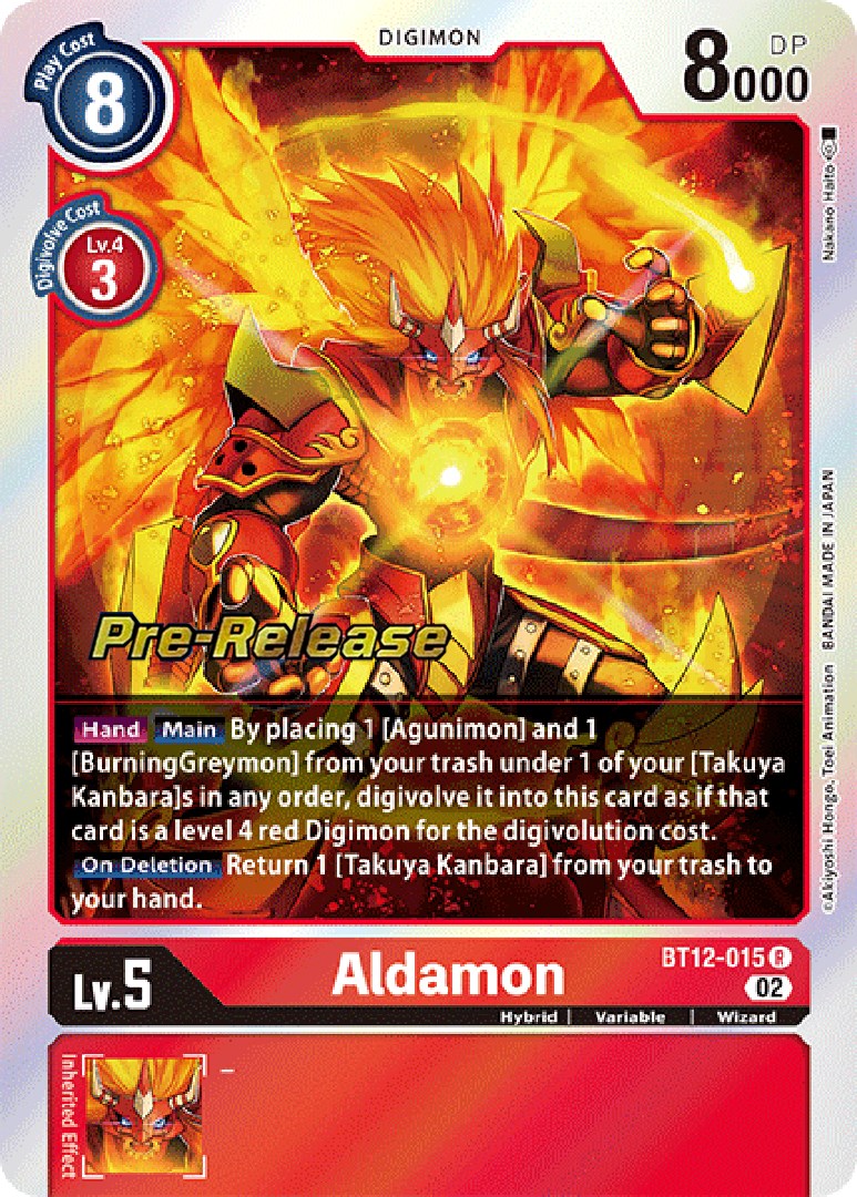 Image of Aldamon [BT12-015] [Across Time Pre-Release Cards]