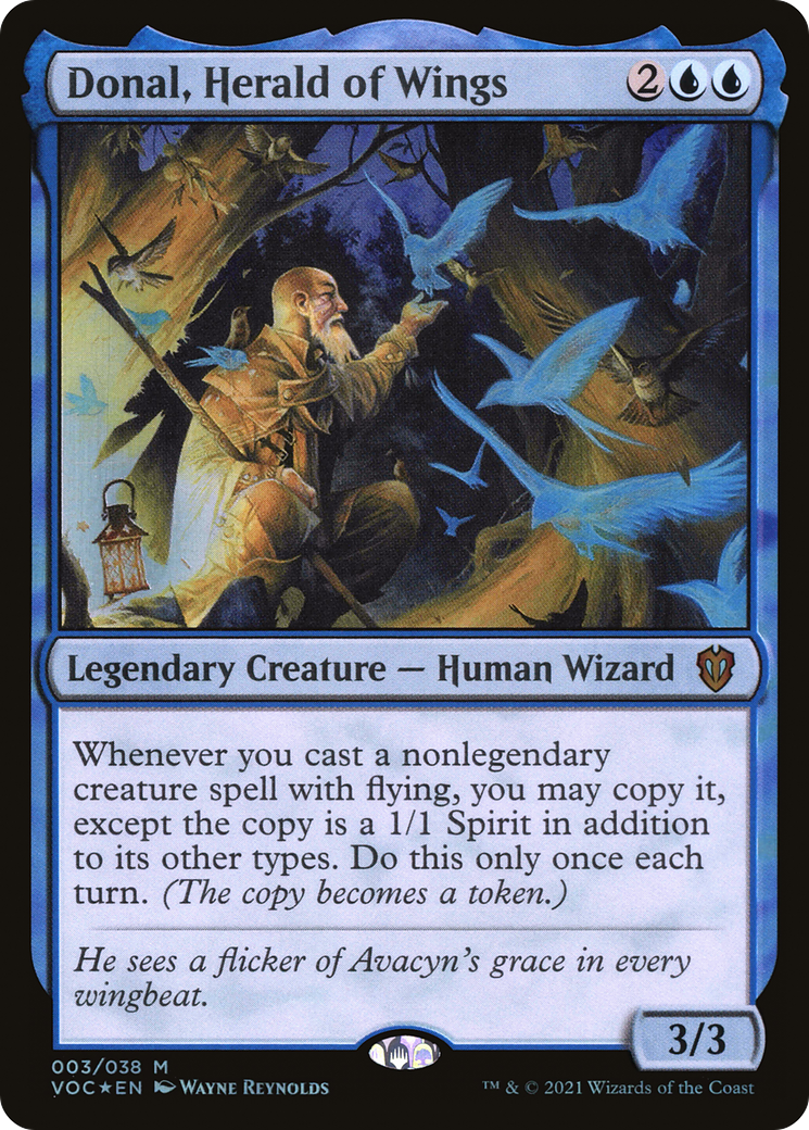 Image of Donal, Herald of Wings [Innistrad: Crimson Vow Commander]
