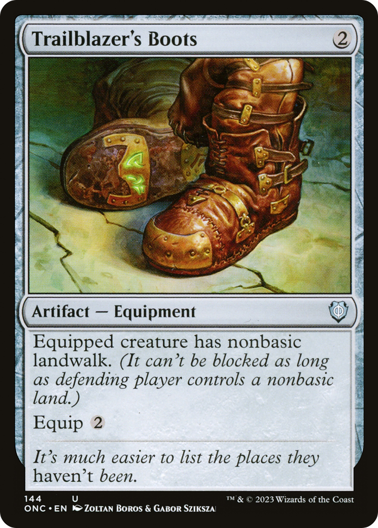 Image of Trailblazer's Boots [Phyrexia: All Will Be One Commander]