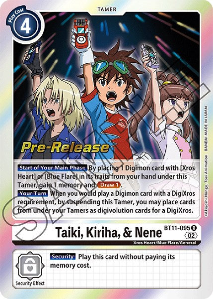 Image of Taiki, Kiriha, & Nene [BT11-095] [Dimensional Phase Pre-Release Promos]