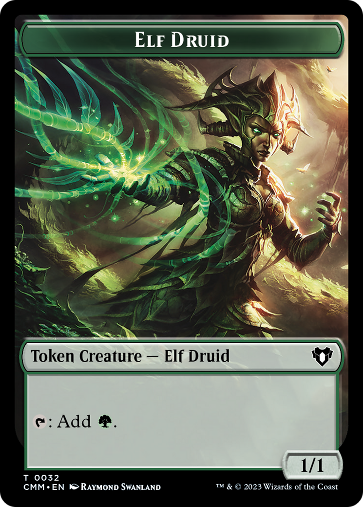 Image of Servo // Elf Druid Double-Sided Token [Commander Masters Tokens]