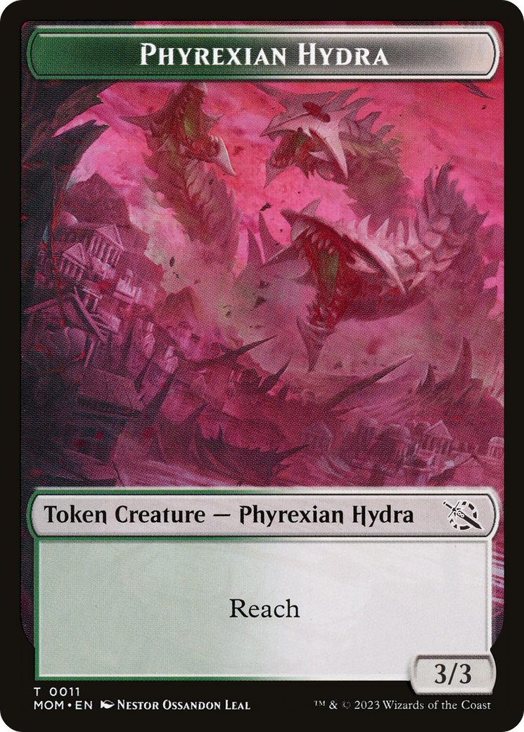 Image of Phyrexian Myr // Phyrexian Hydra (11) Double-Sided Token [March of the Machine Tokens]