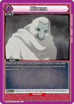 Image of Miasma (UE23BT/IYS-1-035) - UE23BT Inuyasha