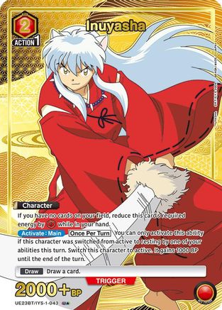 Image of Inuyasha (043) (U*) (UE23BT/IYS-1-043) - UE23BT Inuyasha Foil