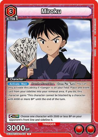 Image of Miroku (070) (UE23BT/IYS-1-070) - UE23BT Inuyasha Foil