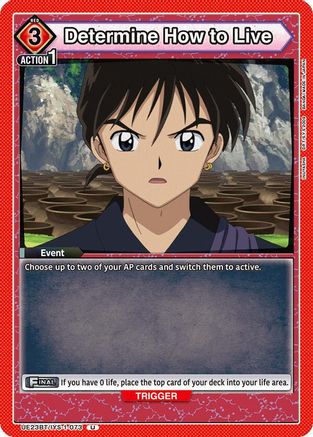 Image of Determine How to Live (UE23BT/IYS-1-073) - UE23BT Inuyasha